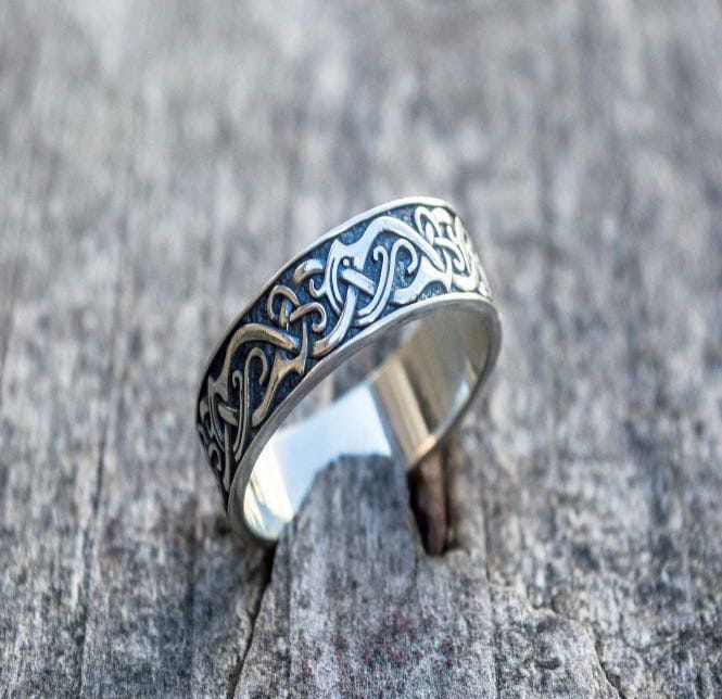 Handcrafted Sterling Silver Pirate Ring | Viking-Inspired Design - Image 3
