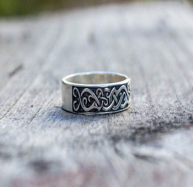 Handcrafted Sterling Silver Pirate Ring | Viking-Inspired Design - Image 4