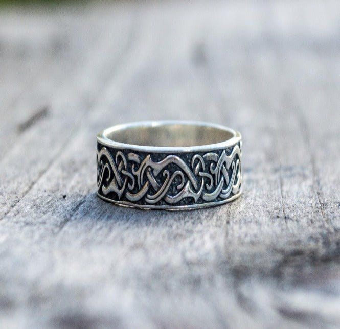 Handcrafted Sterling Silver Pirate Ring | Viking-Inspired Design - Image 5