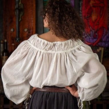 Versatile Pirate Shirt | Lightweight Cotton Drawstring Garment - Image 3