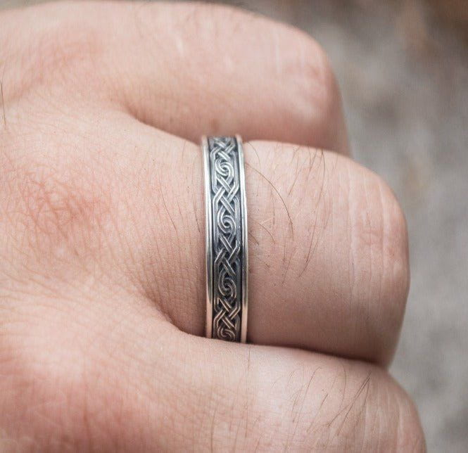 Handcrafted Sterling Silver Pirate Ornament Ring | Custom Sizing - Image 3