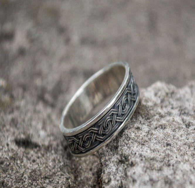 Handcrafted Sterling Silver Pirate Ornament Ring | Custom Sizing - Image 4