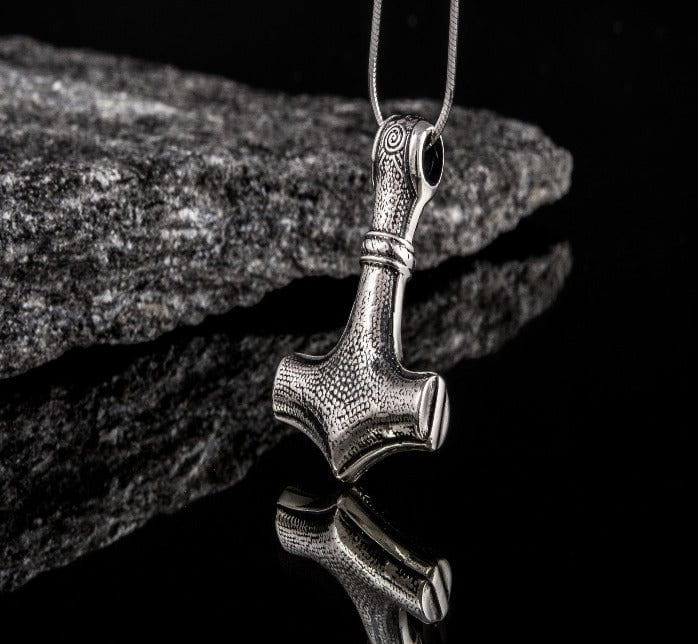 Old Norse Thor's Hammer Pirate Pendant | Sterling Silver - Image 3
