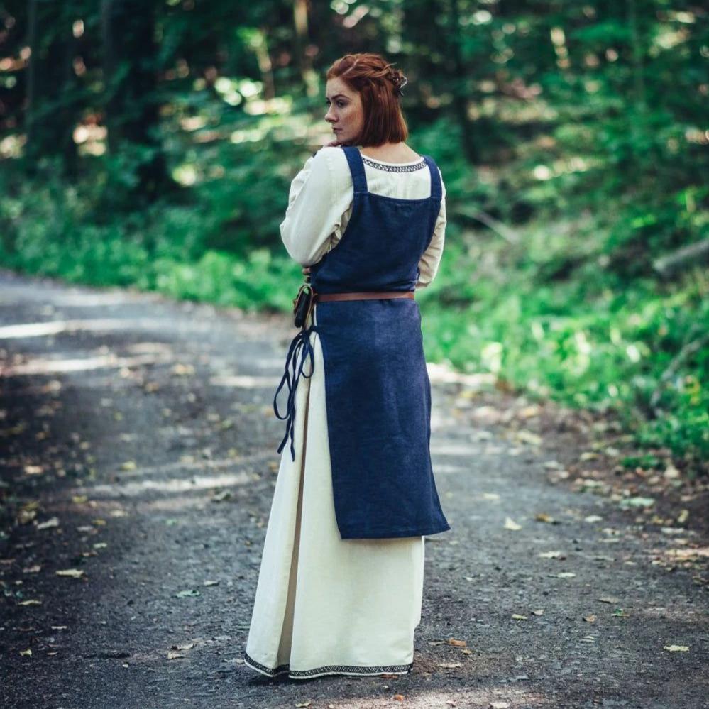 Blue Cotton Pirate's Layered Overdress | Historical Outer Garment - Image 3