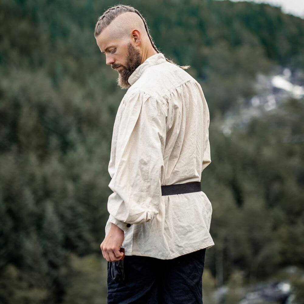 Pirate Shirt | Lace-up | Natural White - Image 4