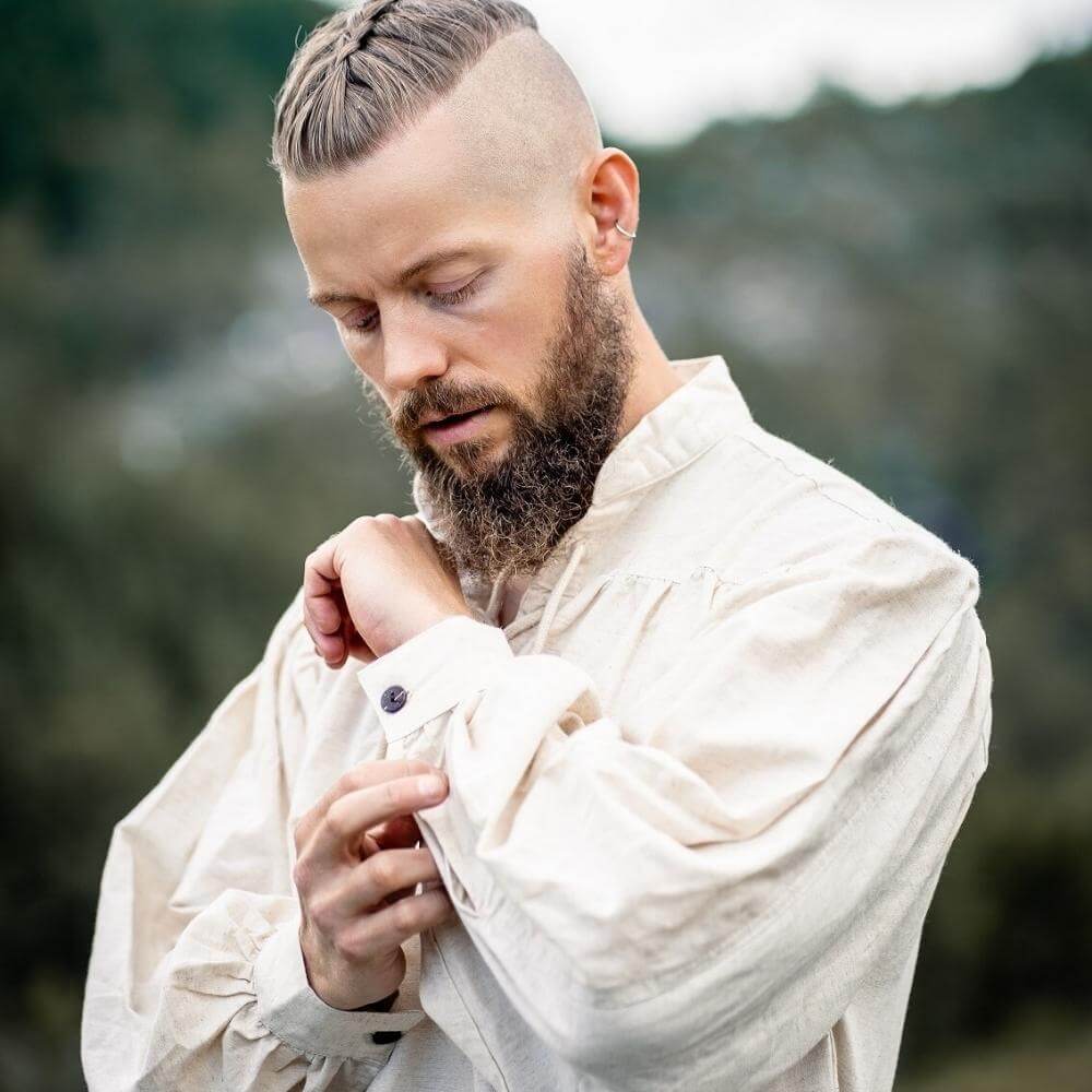 Pirate Shirt | Lace-up | Natural White - Image 7